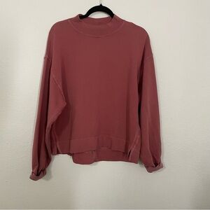 Old Navy Women's Casual mauve relaxed Sweatshirt size M casual winter layers